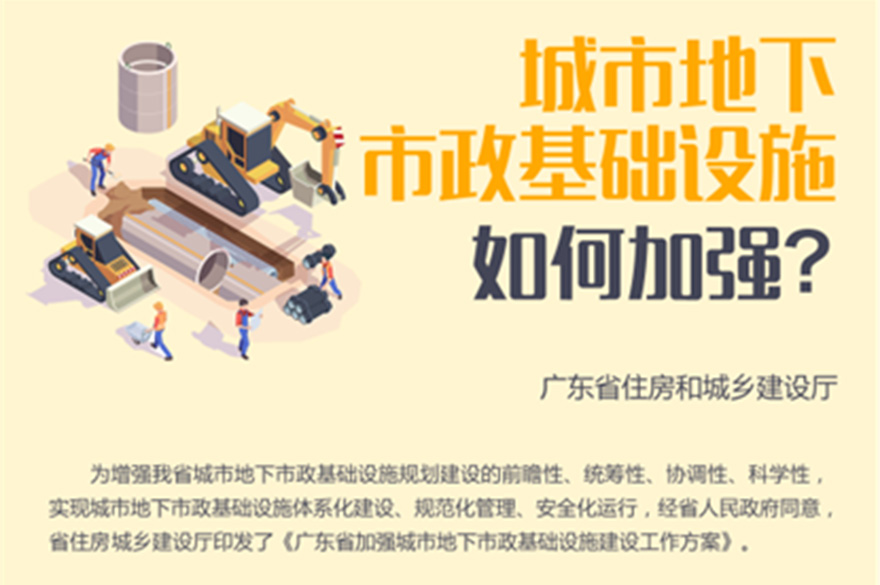 住房和城乡建设部关于加强城市地下市政基础设施建设的指导意见